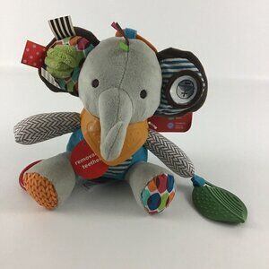 Skip Hop Bandana Buddies Activity Toy Elephant Plush Baby Teether Multi Sensory